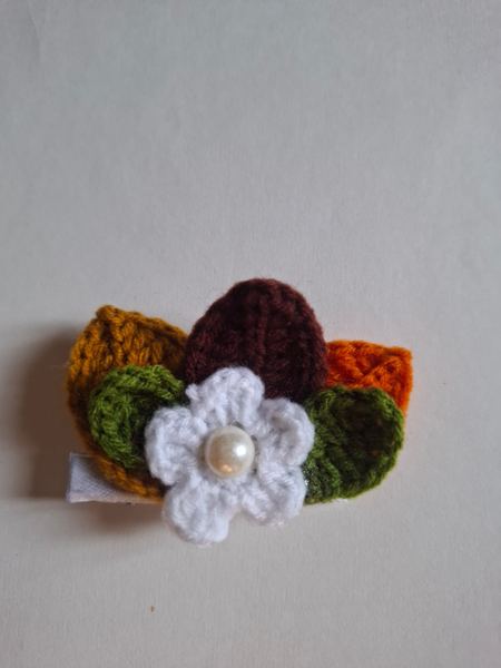Crochet hair clips
