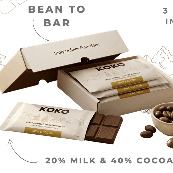 Bean to Bar - 40% Dark & Milk Chocolate|Pack of 3|