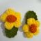 Crochet hair clips