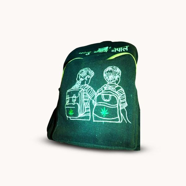 Handwoven EcoBuddy Hemp & Allo Mini Backpack