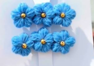 Crochet hair clips