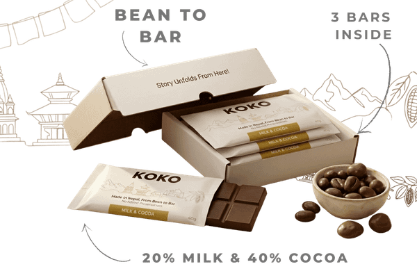 Bean to Bar - 40% Dark & Milk Chocolate|Pack of 3|