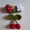 Crochet hair clips