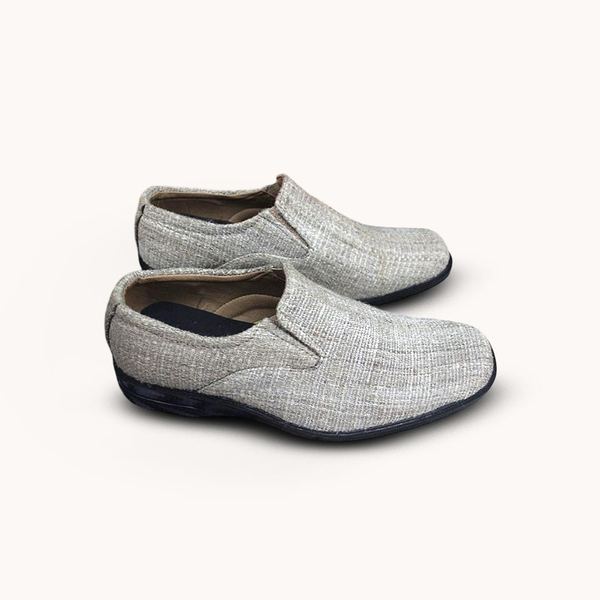 Handwoven Hemp & Allo Slip-On Shoes