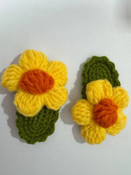 Crochet hair clips
