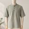 Men's Hemp & Allo Short Sleeve Henley Shirt